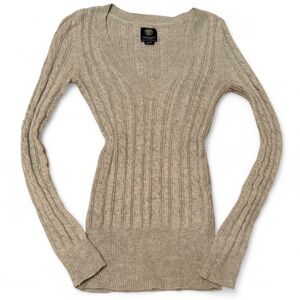 American Eagle Y2K Cable Knit Sweater | 2000s Bella Swan Core Soft Grunge